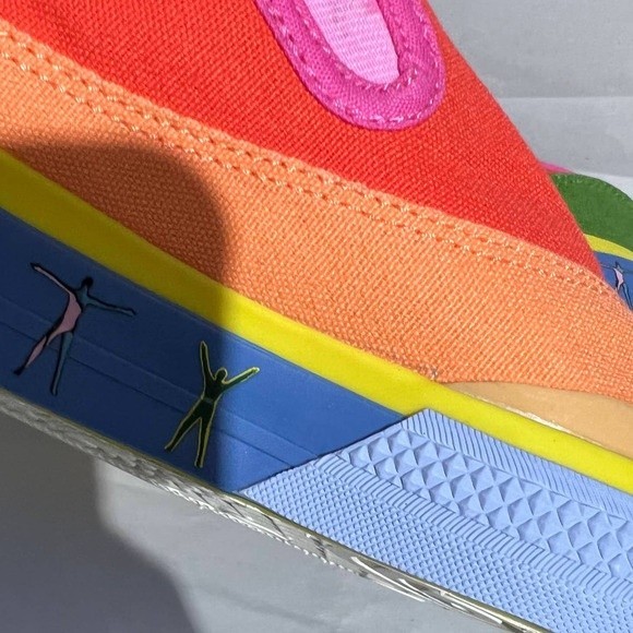 Adidas Rainbow Pride Colorful Colorblock Love Unites Nizza Slip On Mens Sneakers main image 4